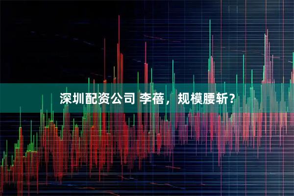 深圳配资公司 李蓓，规模腰斩？