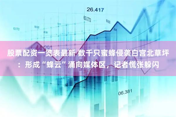 股票配资一览表最新 数千只蜜蜂侵袭白宫北草坪：形成“蜂云”涌向媒体区，记者慌张躲闪
